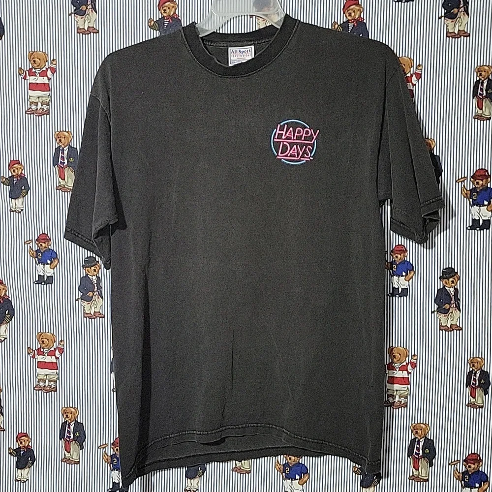 VTG 80s 90s HAPPY DAYS FELLING FRISKY GRAPHIC T SHIRT ALL SPORT LARGE